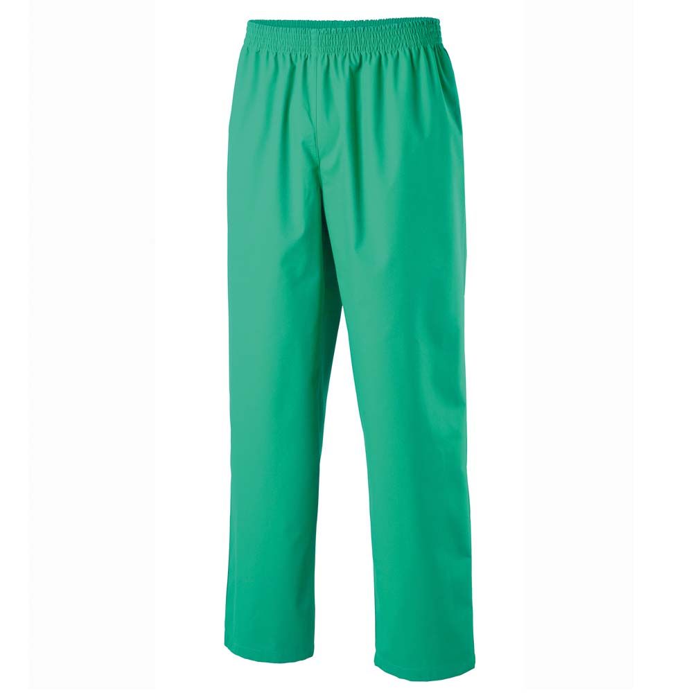 Unisex-OP-Hose in Grün mit Gummizugbund und langem, geradem Bein