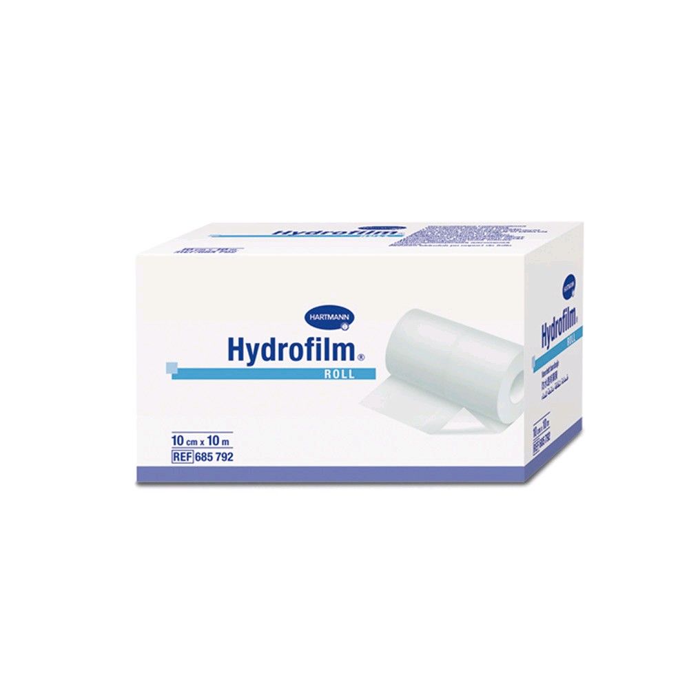 Hydrofilm-Folienverband als Rolle, weiß, in Verpackung von Hartmann