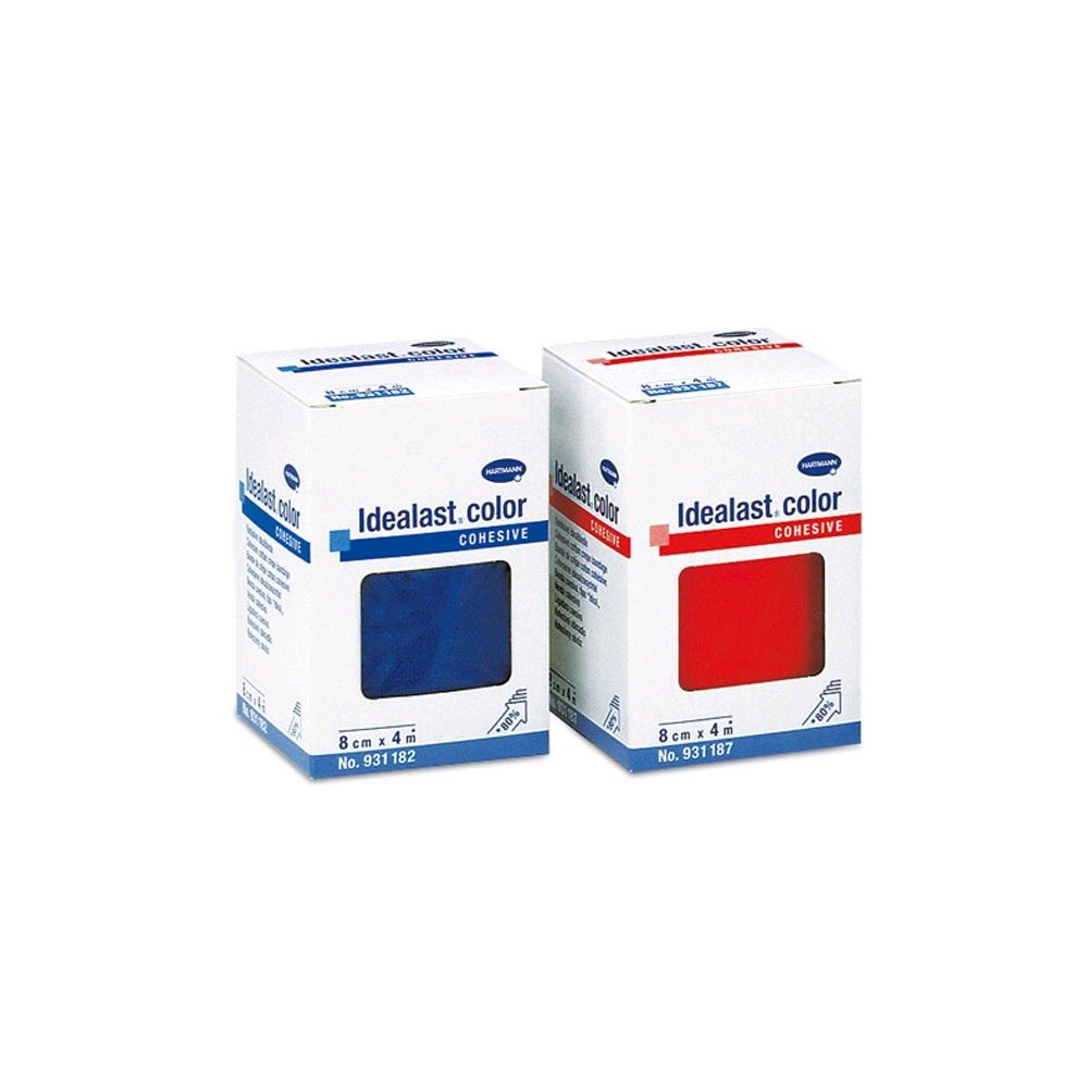 Idealast.color Haftbinde-Set aus blauem und rotem Verband in Kartons