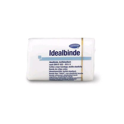 Elastische textile Bandage, weiß, 10er-Pack ohne Verbandklammern, 5 m