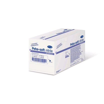 Sterile Peha-soft® Nitrilhandschuhe, puderfrei, blaue Boxverpackung, Größen S–L