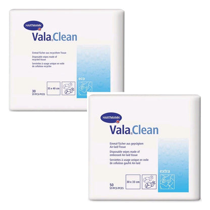 Einmal-Tücher Vala®Clean eco: weiße Tücher im Pack
