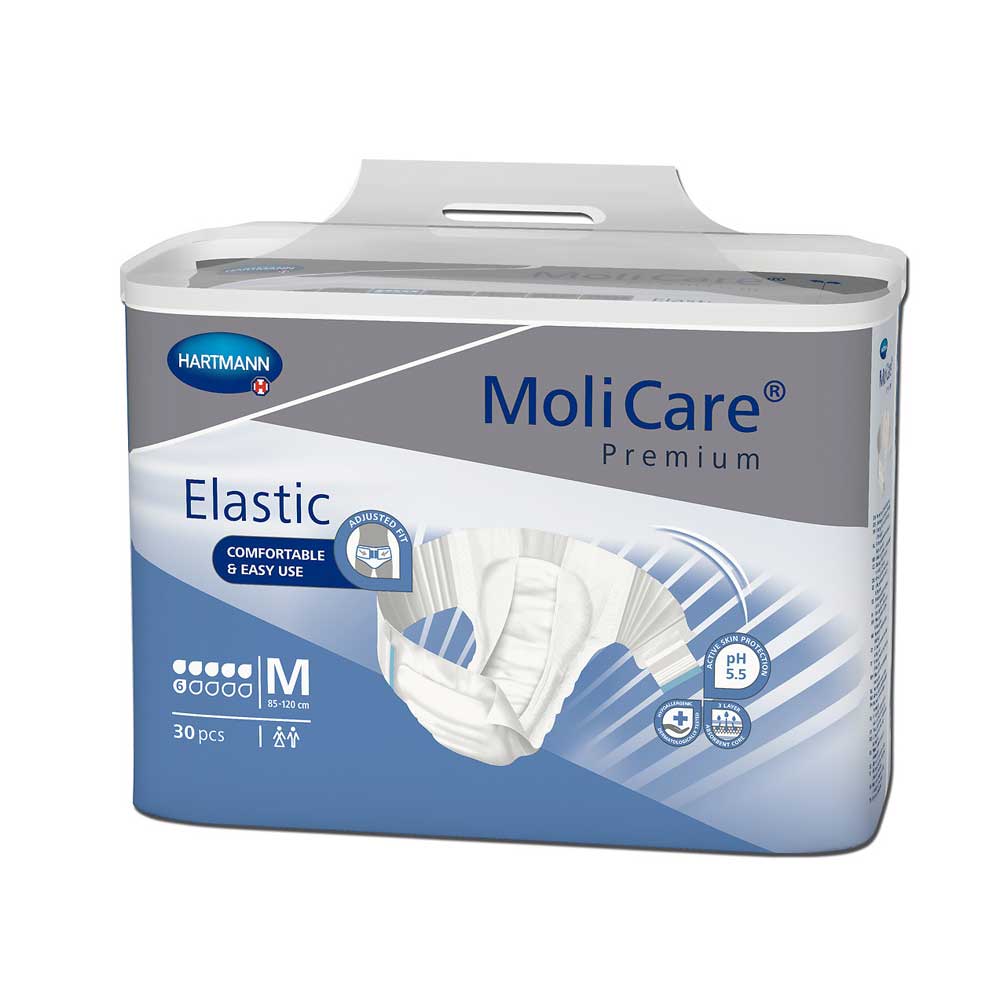 Hartmann MoliCare Premium Elastic Inkontinenzslips, Packung blau, Größe M