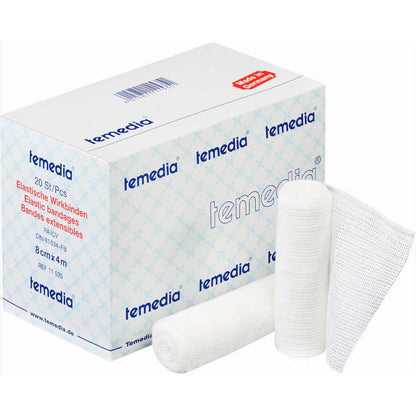 Elastische Wirkbinde Temedia® aus weißem Strickgewebe, mehrere Rollen (20 Stück)