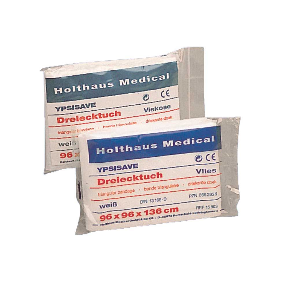 Medizinisches Dreiecktuch YPSISAVE, weiß, 96x96x136 cm; Vlies-/Viskose-Tuchpackung