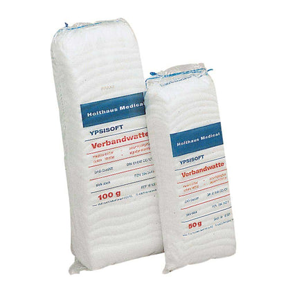 Verbandwatte YPSISOFT im Beutel, weiß, 100 g und 50 g