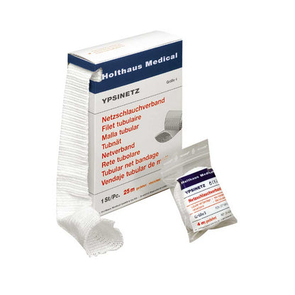YPSINETZ Netzschlauchverband in Weiß von Holthaus Medical, 25 m, für Größe 1–5