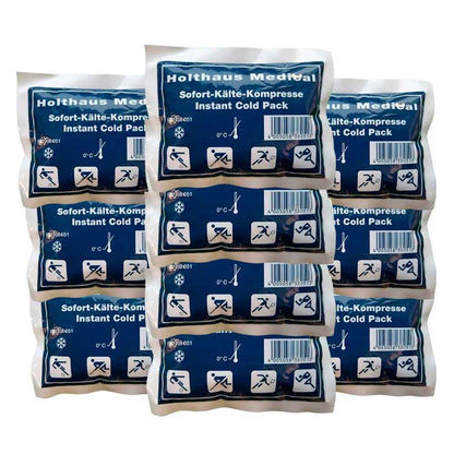 Holthaus Medical Kinder-Kälte-Sofortkompressen, mehrere Kühlpacks mit Barcode auf der Vorderseite