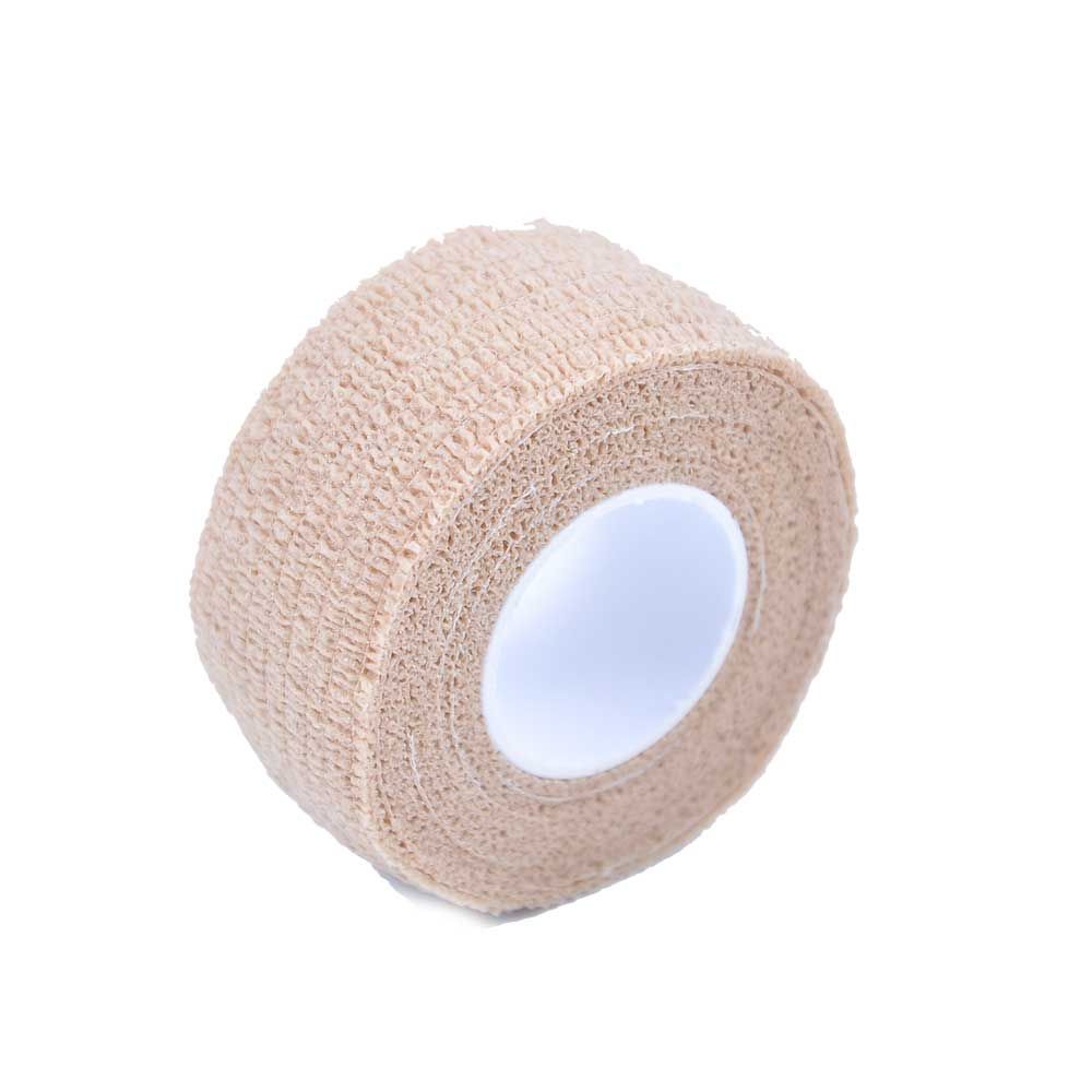 Kohäsives Fingertape, beiger Ton mit Klebe-Kern, 2,5 cm x 4,5 m