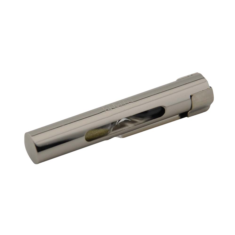 MC24® Schwesternuhr mit Clip, silberfarben, Seitenansicht mit goldener Markierung