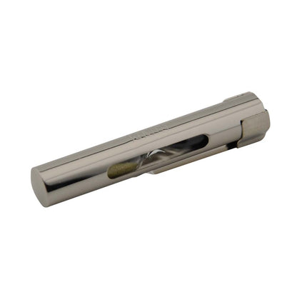 MC24® Schwesternuhr mit Clip, silberfarben, Seitenansicht mit goldener Markierung