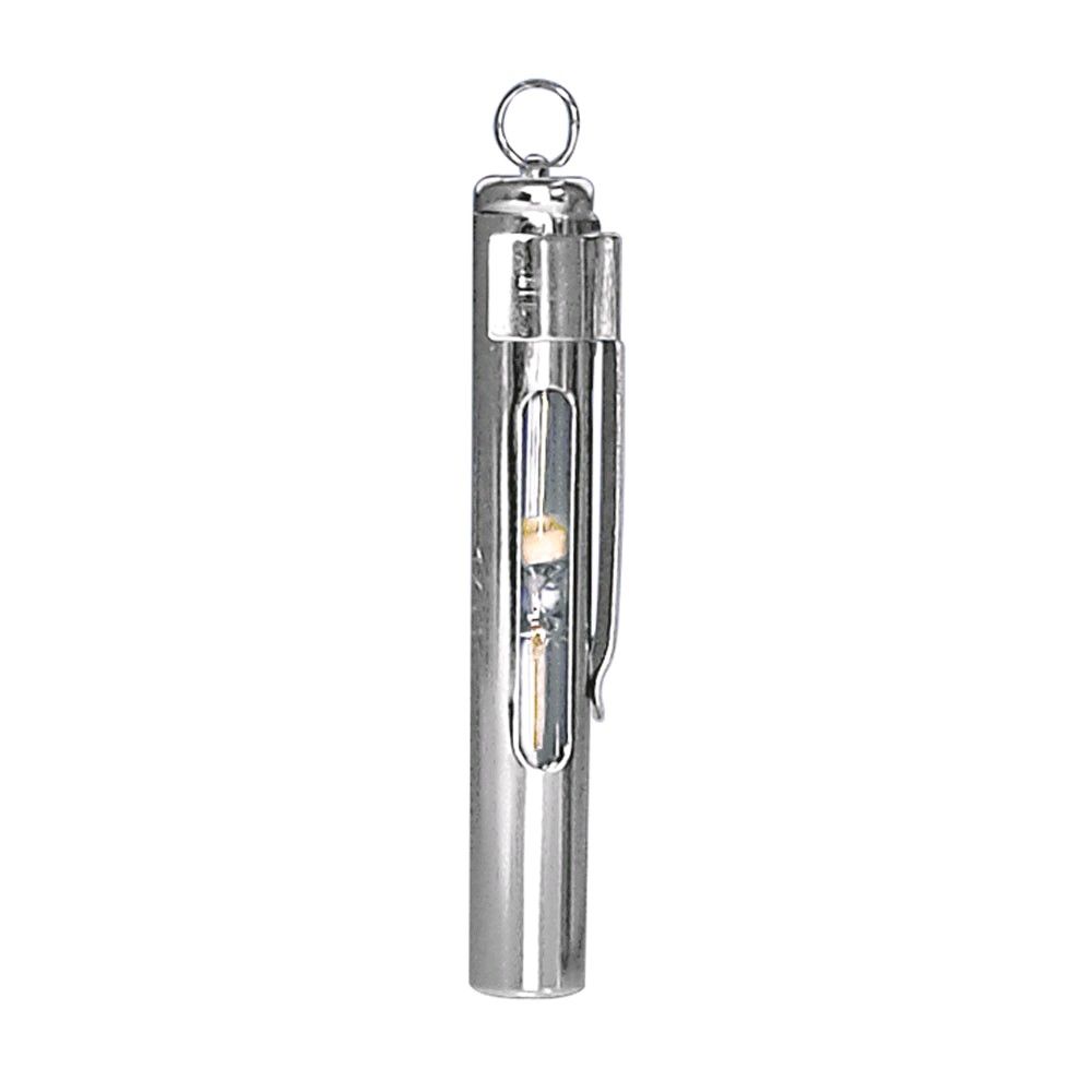 Metall-Sanduhr mit Schlüsselring, durchsichtigem Glas und sichtbarem Sand