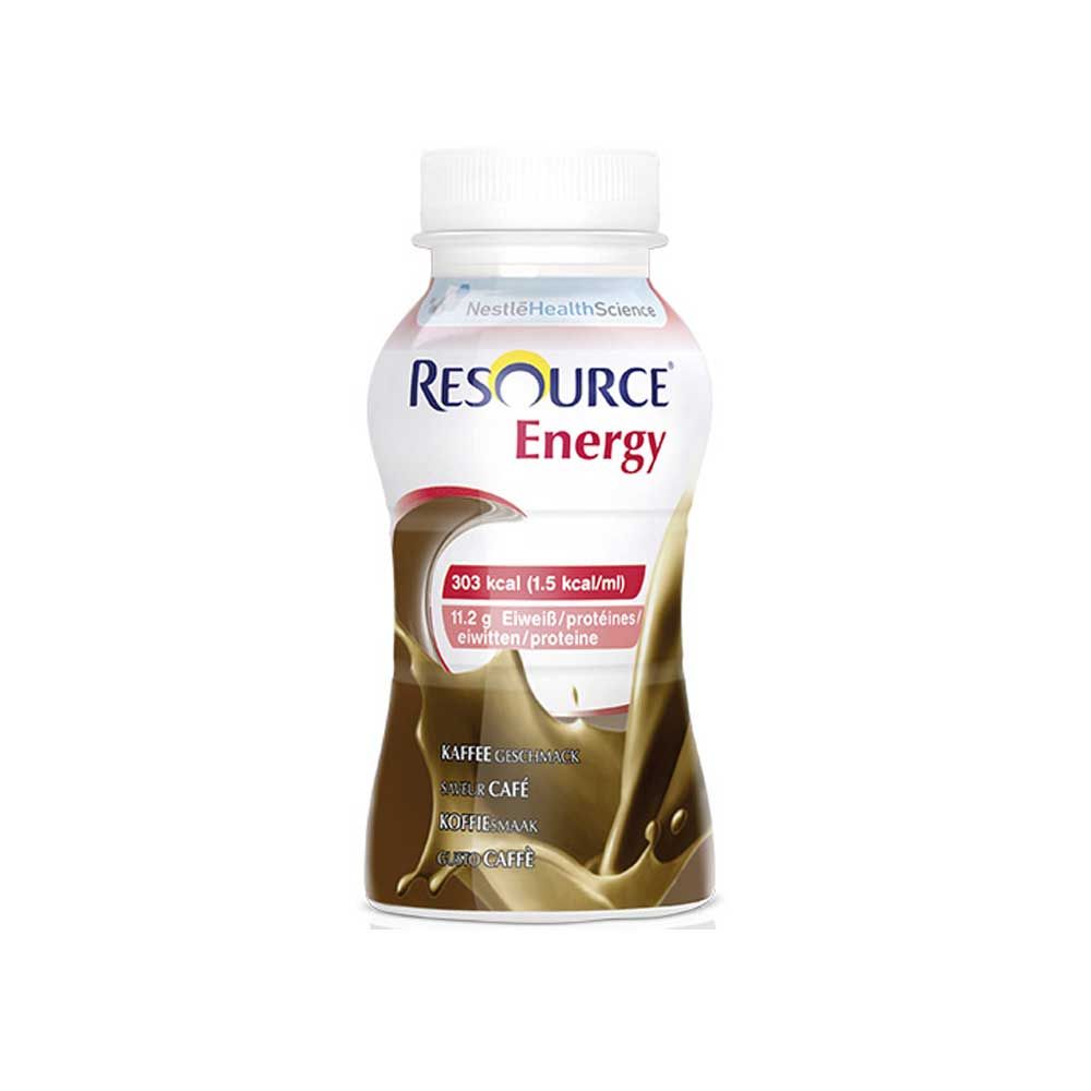 Nestle Resource Energy Trinkgetränk, Kaffeegeschmack, braune Flasche
