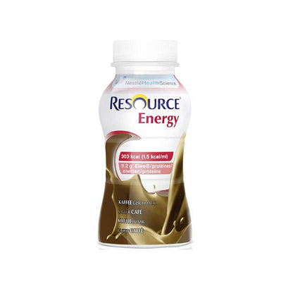 Nestle Resource Energy Trinkgetränk, Kaffeegeschmack, braune Flasche