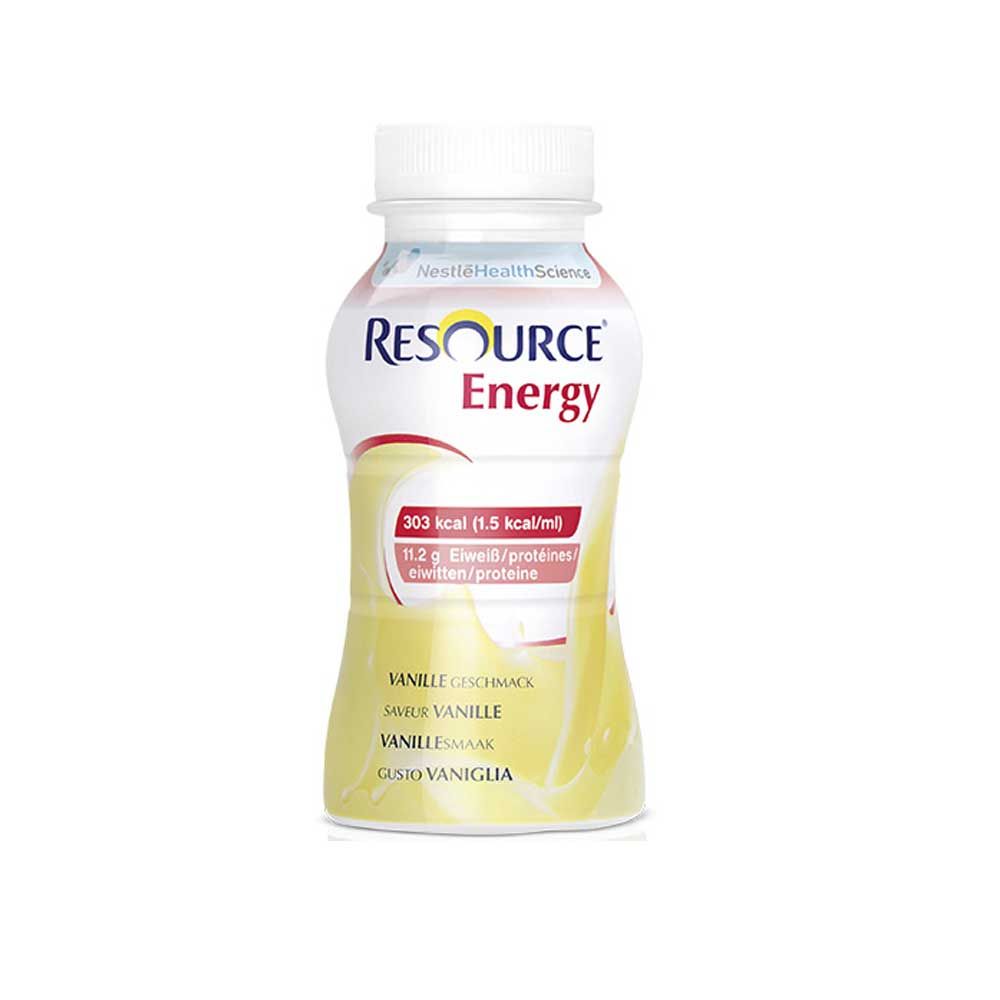 Nestle Resource Energy Trinkgetränk, Vanillegeschmack, gelbe Flasche