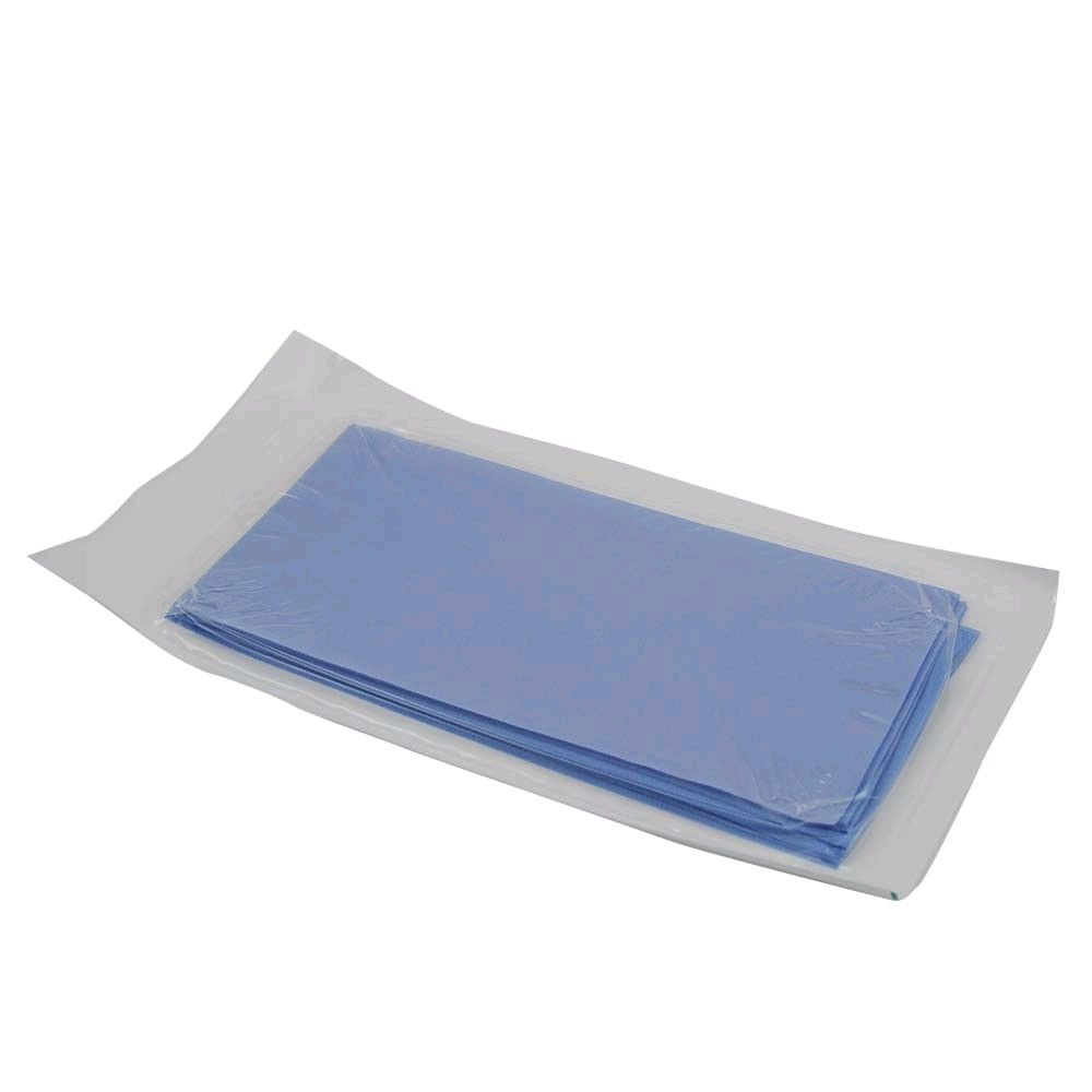 Blaues OP-Lochtuch 2-lagig in Sterilverpackung, gefaltet