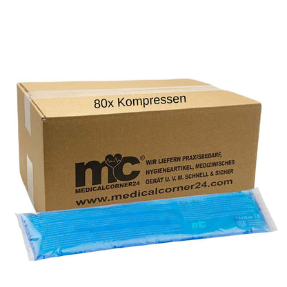 Kalte-Wärme-Gel-Kompressen im Umkarton, 80 Stück, blau verpackt