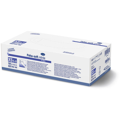 Nitrilhandschuhe-Karton Peha-soft Nitril fino, Größe XS 5–6