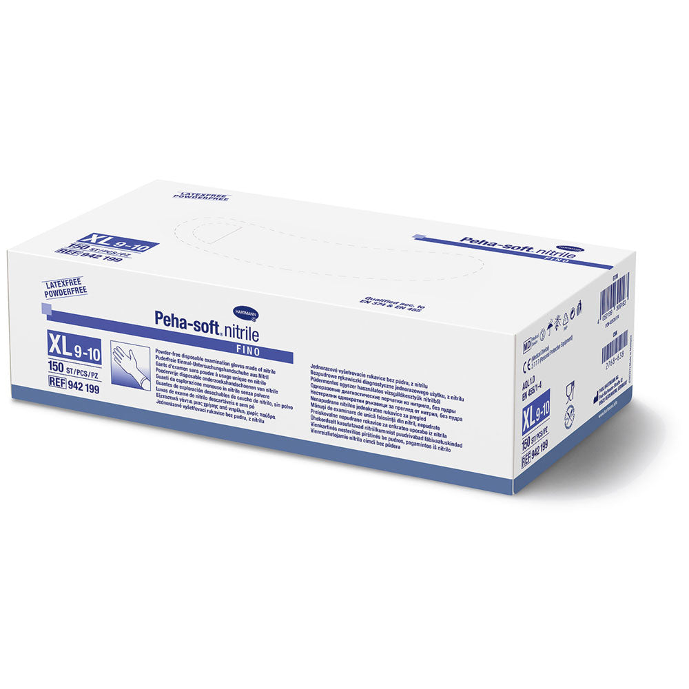Nitrilhandschuh-Box Peha-soft fein, blau, Größe XL
