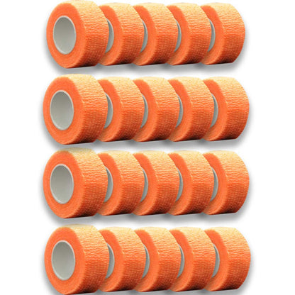 MC24® Fingertape 2,5 cm x 4,5 m, orange, kohäsiv, Rollen im Set