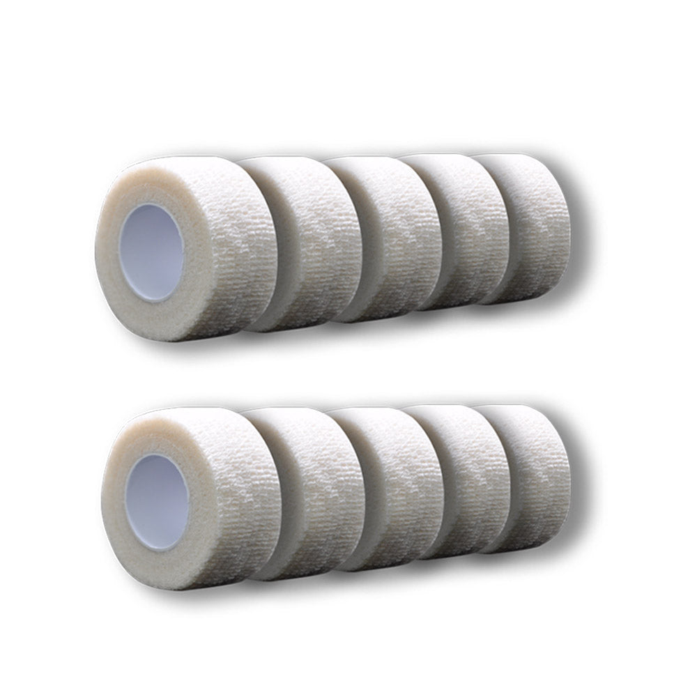 Kohäsives Fingertape, weiß, Klebebandrollen-Set