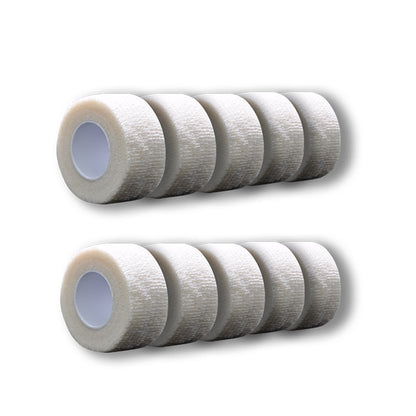 Kohäsives Fingertape, weiß, Klebebandrollen-Set