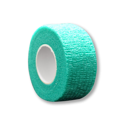 Kohäsives Fingertape, türkisgrüne Rolle mit klebender Textiloberfläche
