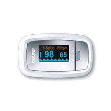 Beurer Pulsoximeter PO30 am Handgelenk, Display mit SpO2- und PRppm-Werten