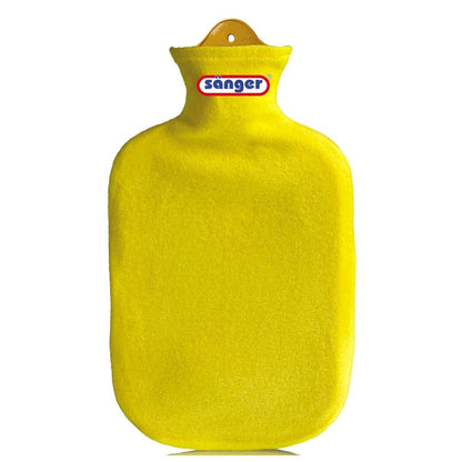 Wärmflasche mit Fleecebezug von Sänger, gelb