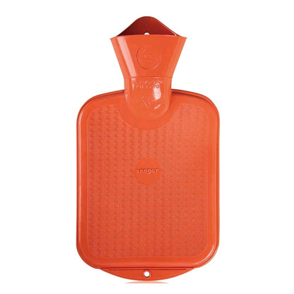 Sänger Kinderwärmflasche 0,8 l in Orange, glatt mit feinem Prägemuster