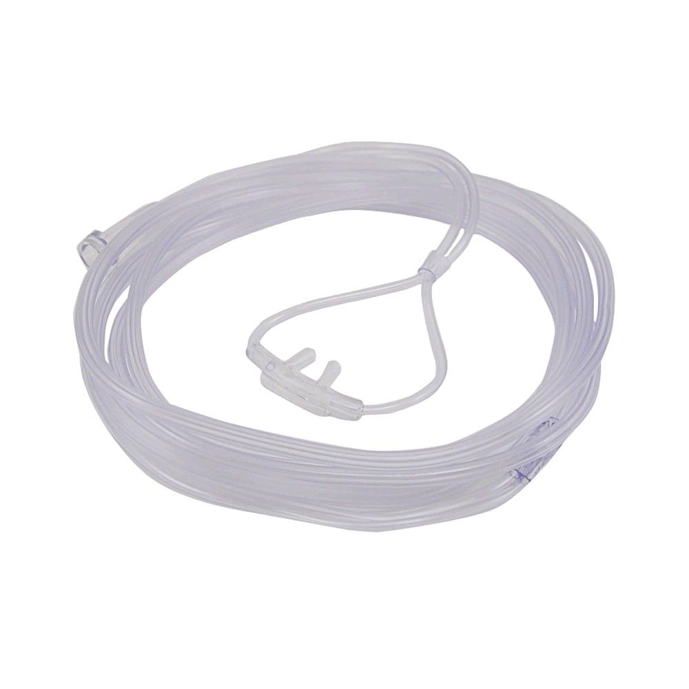 Sauerstoffbrille mit Schlauch, Nasenbrille mit zwei Nasenspitzen im Ring