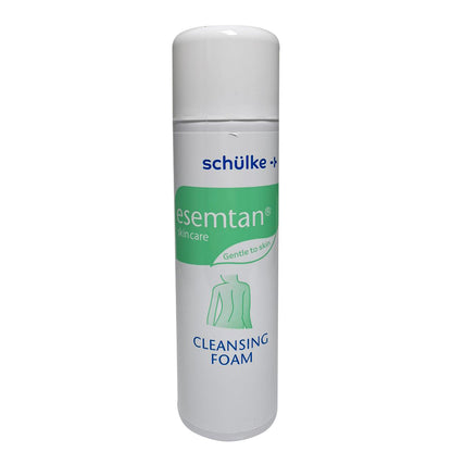 Reinigungsschaum-Flasche esemtan® von schülke+ mit grüner Produktlinie