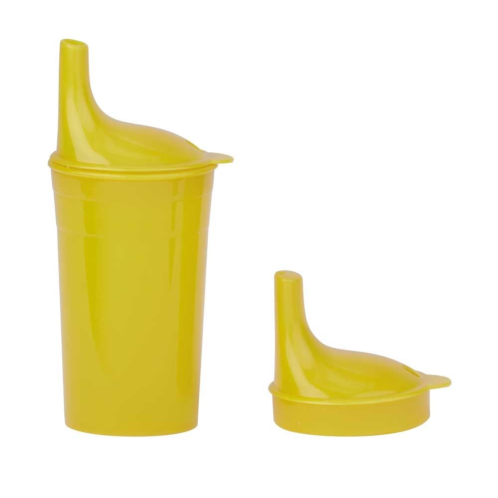 Behrend Trinkbecher-Set mit zwei Mundstücken, gelb, 250 ml