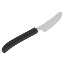 Behrend Messer Select: schwarzer ergonomischer Griff, Edelstahlklinge, abgewinkelt