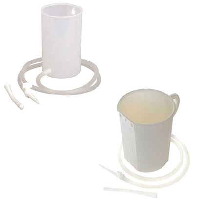 Graduiertes Irrigator-Set mit Becher, Schlauch und zwei Aufsätzen (PP)