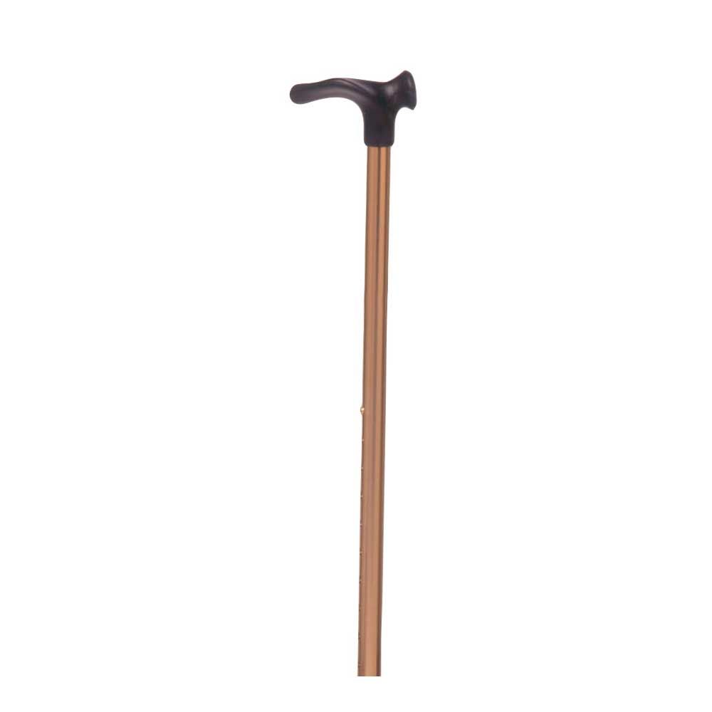 Gehstock mit anatomischem Griff, bronzefarben, T-Griff oben
