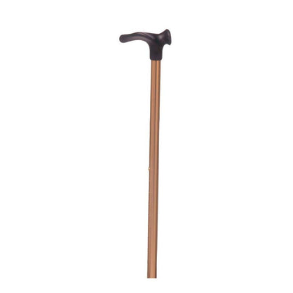 Gehstock mit anatomischem Griff, bronzefarben, T-Griff oben