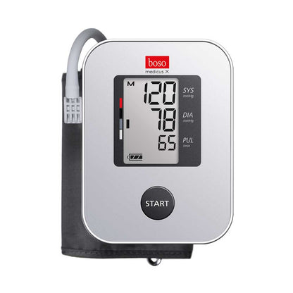 Oberarm-Blutdruckmessgerät boso medicus X mit Manschette, Display und Start-Taste