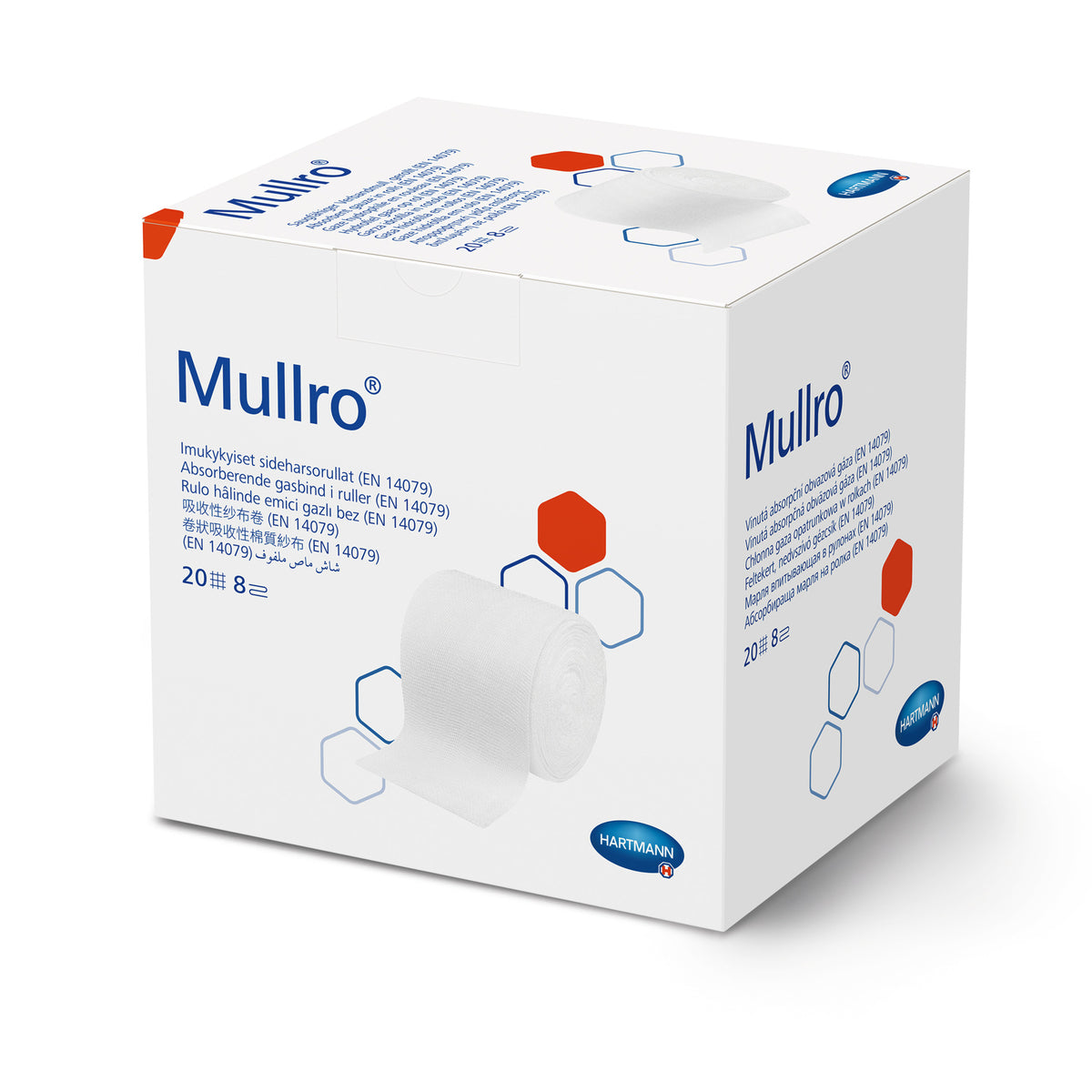 Hartmann Mullro® Mullbinde 2 x 20 m, unsteril, in weißer Kartonbox