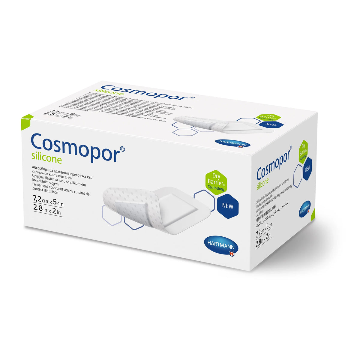Hartmann Cosmopor® Silikon Wundschnellverband 7,2 x 5 cm, 50 St. (Box)