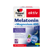 Doppelherz aktiv Melatonin + Magnesium 400 Box, 30 Tabletten