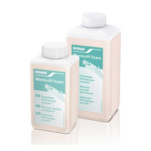 Ecolab Manisoft foam Waschlotion-Schaum in zwei Flaschen mit Spenderkappe