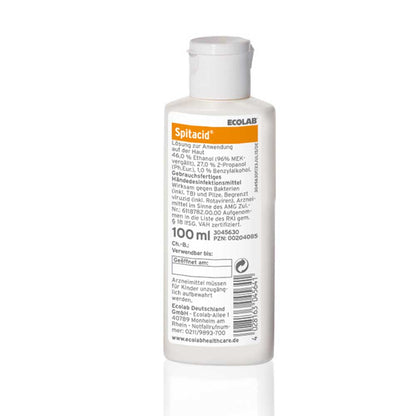 Händedesinfektion Spitacid von Ecolab, 100-ml-Flasche mit Schraubdeckel