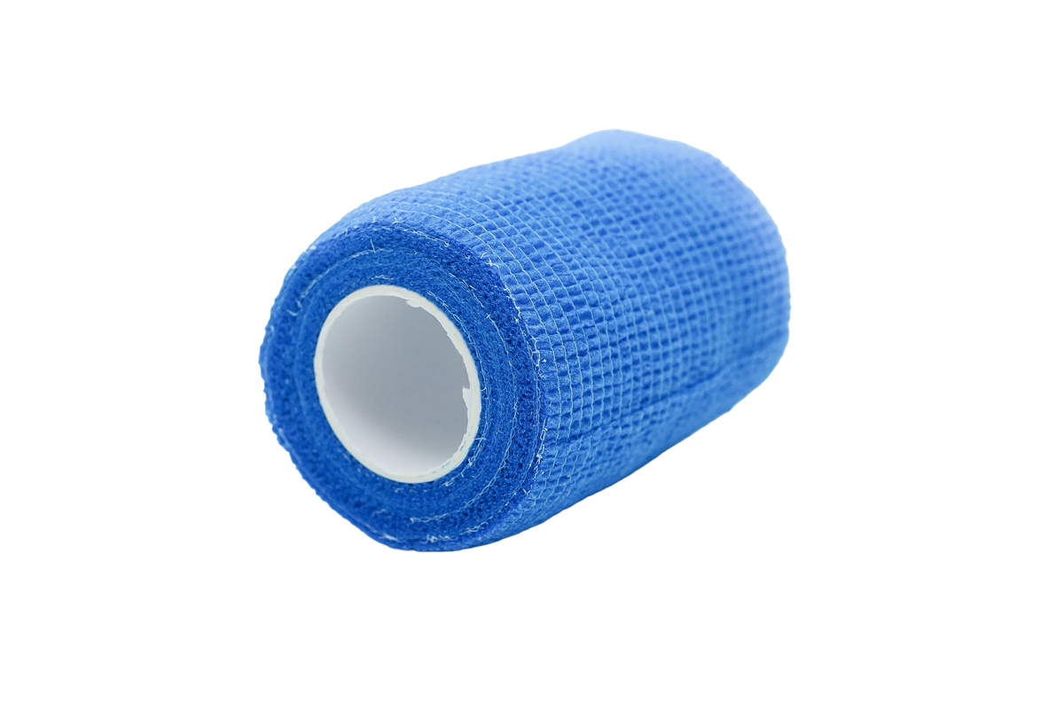 Blaue Vliesbandage-Rolle mit Innenkern und gewebter Oberfläche