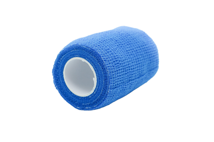 Blaue Vliesbandage-Rolle mit Innenkern und gewebter Oberfläche