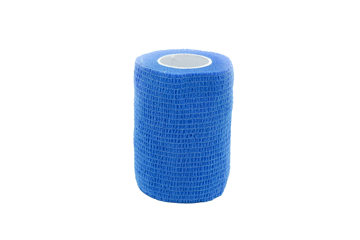 Selbsthaftende Vlivetbandage, blau, 7,5 cm × 4,5 m, Rolle