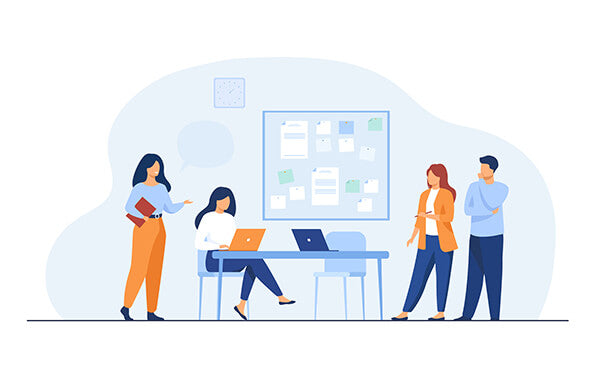 Illustrazione di un ufficio