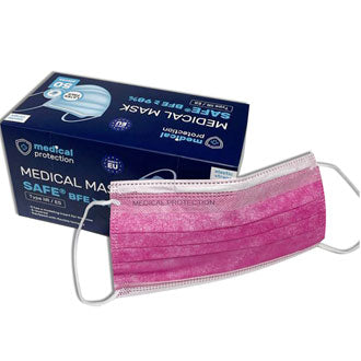 Mascherina Medical Protection Safe tipo IIR, rosa