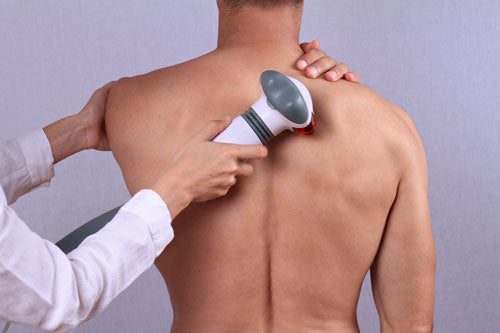 The massage devices help relieve tension in the shoulder and neck area