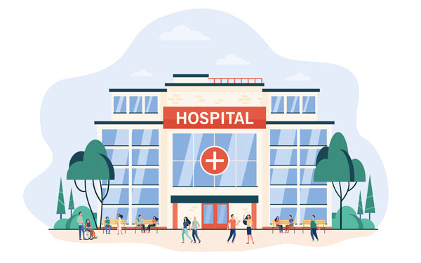 Illustrazione di un ospedale